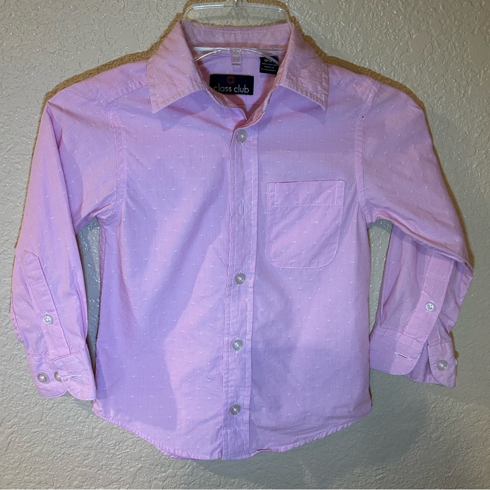 Class Club Light Pink Long Sleeve Dress Shirt